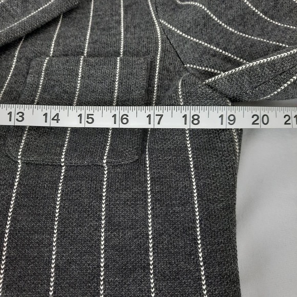 Lauren Ralph Lauren Merino Wool Button Down Pinstripe Blazer, Petite Small - Picture 15 of 16